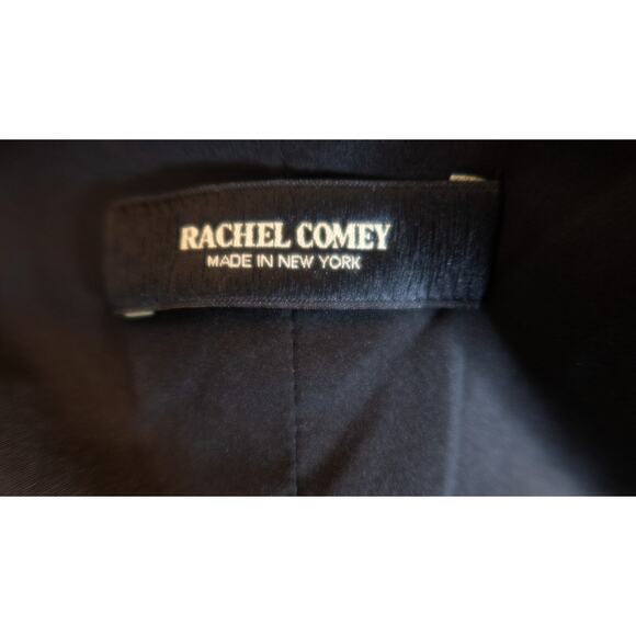 RACHEL COMEY Black Silk Midi 3/4 Ruched Floss Sleeve US 2 - Picture 12 of 13